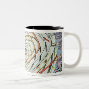 Planetary orbits Two-Tone coffee mug