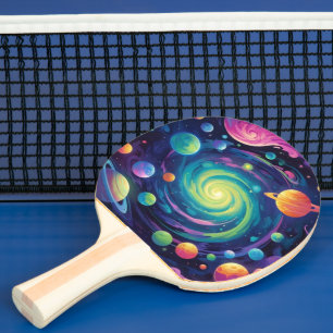 Planetary Spin Ping Pong Paddle