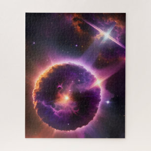 Planetary Spirituality in Cosmic Purple Universe Jigsaw Puzzle