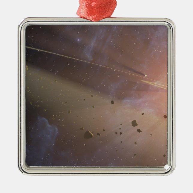 Planetary system Epsilon Eridani Metal Tree Decoration (Front)