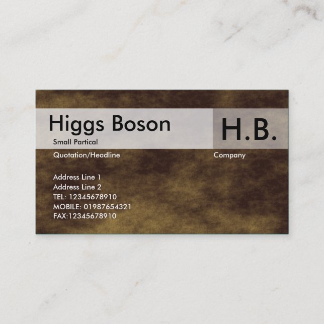 Planetary Terrain Business Card (Front)