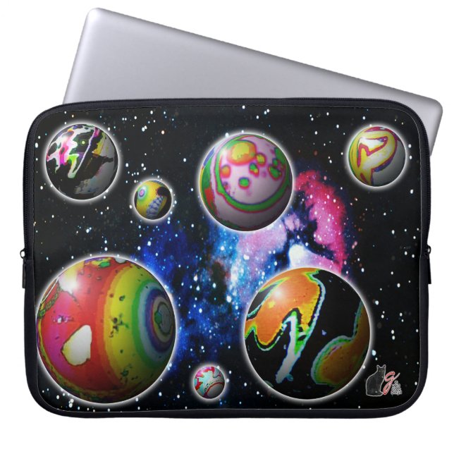 Planetoids Laptop Sleeve (Front)