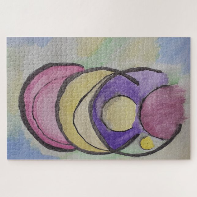 Planets Abstract Art Jigsaw Puzzle (Horizontal)
