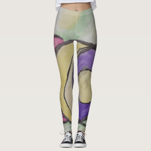 Planets Abstract Art Leggings