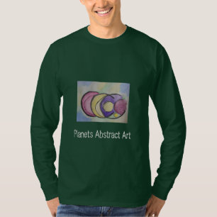 Planets Abstract Art Long Sleeve T-Shirt
