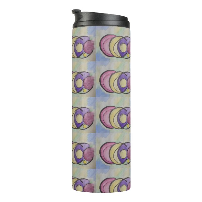 Planets Abstract Art Thermal Tumbler (Rotated Right)