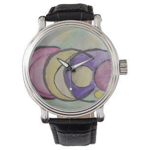 Planets Abstract Art Watch