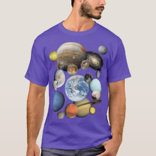 Planets and moons of the Solar System T-Shirt