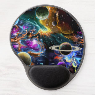 Planets and Nebula Gel Mouse Mat