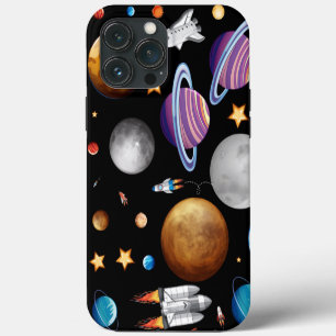 Planets and Rocket ships iPhone 13 Pro Max Case