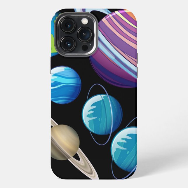 Planets and Rocket ships  Case-Mate iPhone Case (Back)