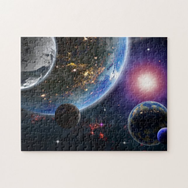 Planets and Stars Jigsaw Puzzle (Horizontal)