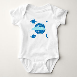 Planets and The Globe Baby Bodysuit