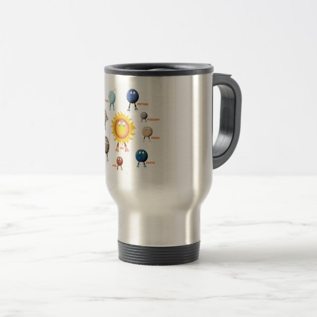 Planets and The Solar System Coffee Mug (Front Right)