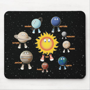 Planets and The Solar System Mouse Mat
