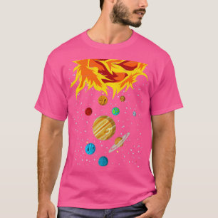 Planets Astronaut Space Science Galaxy Astronomy S T-Shirt