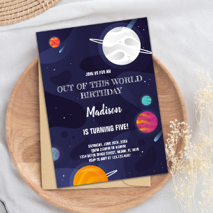 Planets Birthday Invitations