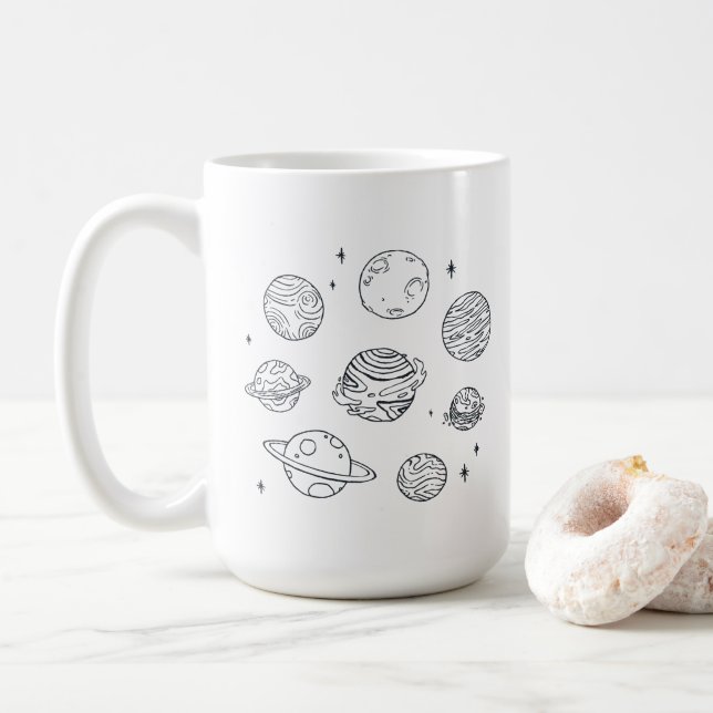 Planets  coffee mug (With Donut)