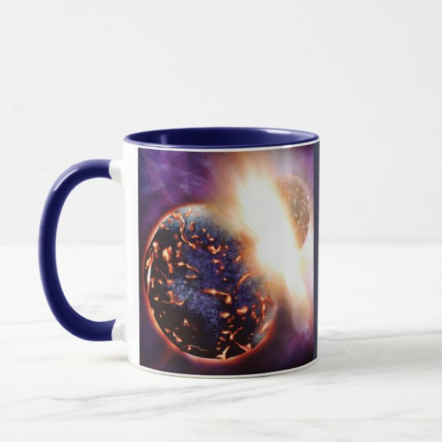 Planets Collide Mug (Left)