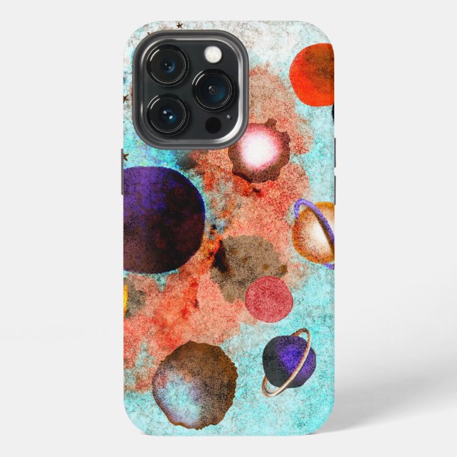 Planets galaxy solar system iPhone case (Back)