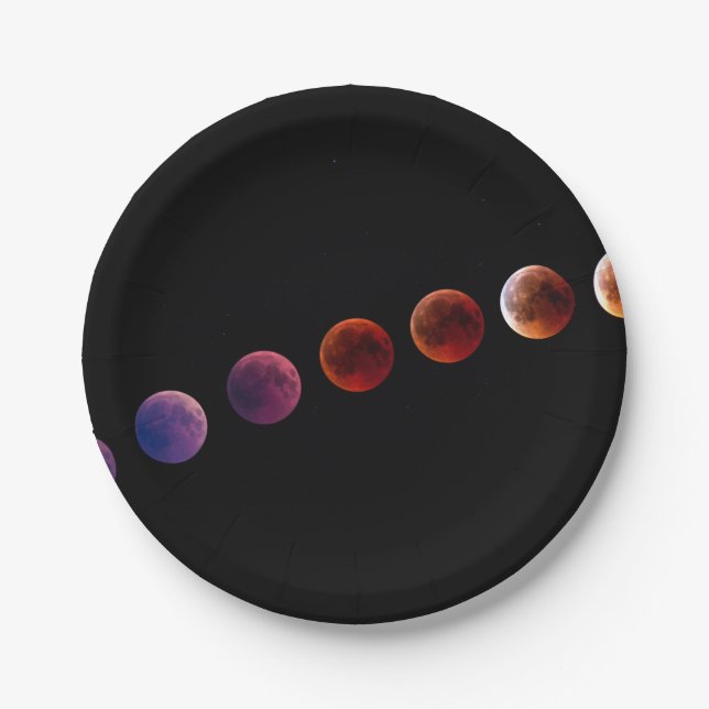 Planets in solar system like life paper plate (Front)