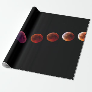 Planets in solar system like life wrapping paper