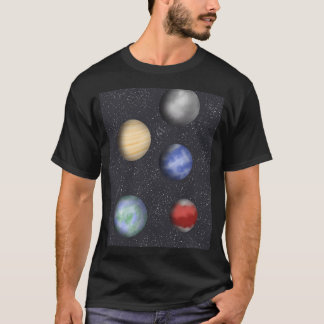 Planets In Space T-Shirt