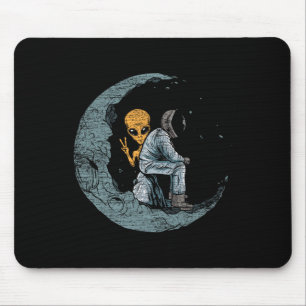 Planets Moon Spaceship Astronaut Mouse Mat