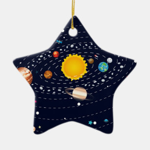 Planets of Solar System 2 Ceramic Tree Decoration