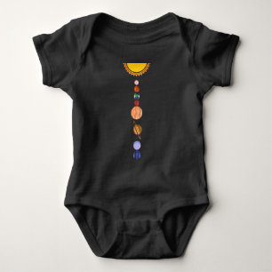 Planets of Solar System Baby Bodysuit