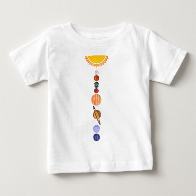 Planets of Solar System Baby T-Shirt (Front)