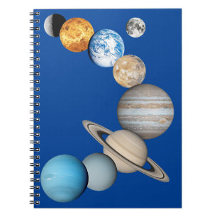 Planets of the solar system (Colour Changeable) Notebook