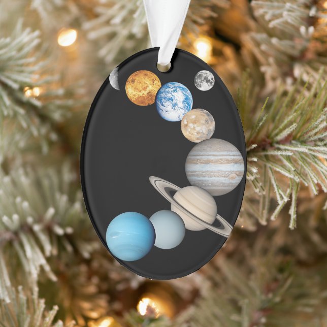 Planets of the solar system (Colour Changeable) Ornament (Tree)
