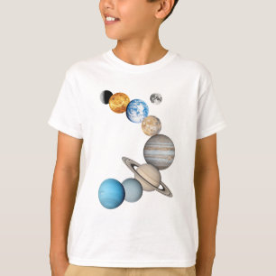 Planets of the solar system (Colour Changeable) T-Shirt