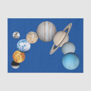 Planets of the solar system (Colour Changeable) Tissue Paper
