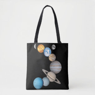 Planets of the solar system (Colour Changeable) Tote Bag