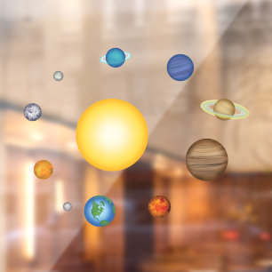 Planets of the Solar System Creative Educational Window Cling