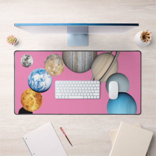 Planets of the solar system desk mat