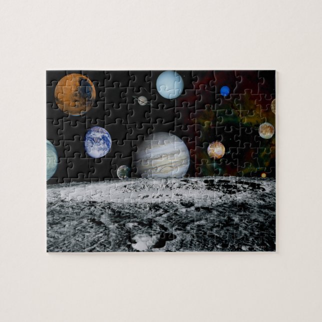 Planets of the Solar System Jigsaw Puzzle (Horizontal)