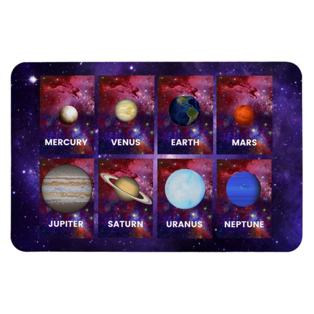Planets Of The Solar System Magnet (Horizontal)