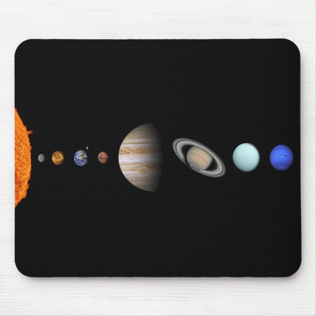 PLANETS OF THE SOLAR SYSTEM Mousepad (Front)