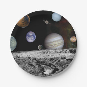 Planets of the solar system paper plate