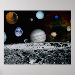 Planets of the Solar System Poster