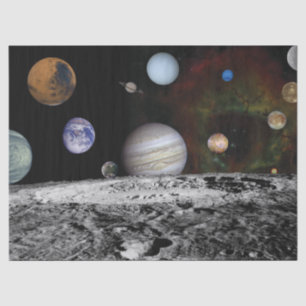 Planets of the solar system tissue paper