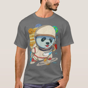 Planets Outer Space Science Cute Animal Astronaut T-Shirt