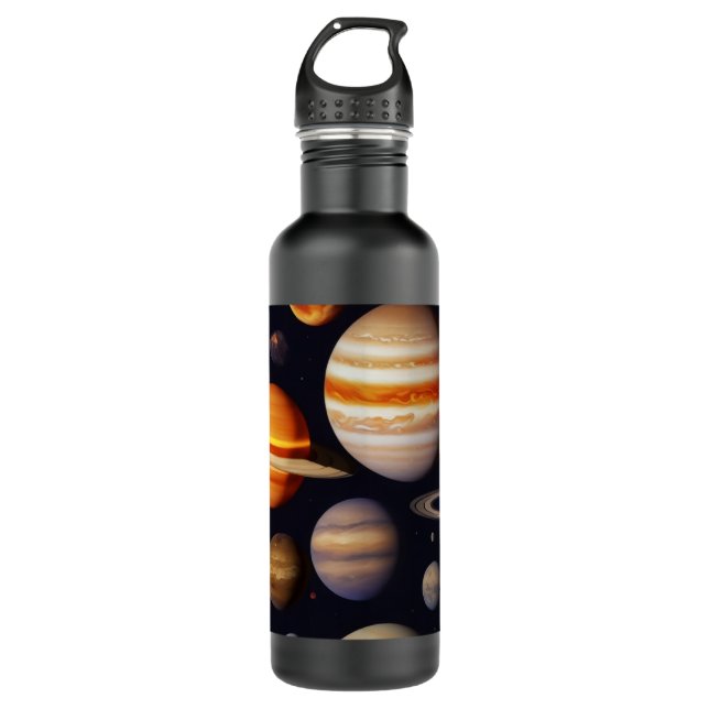 Planets Pattern 710 Ml Water Bottle (Front)