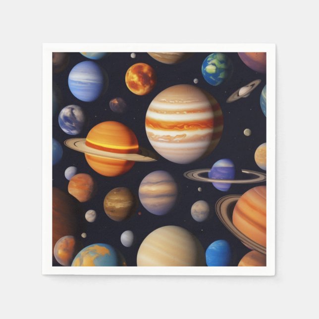 Planets Pattern Napkin (Front)