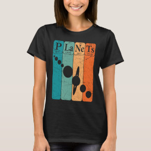 Planets Periodic Table Elements Solar System Plane T-Shirt