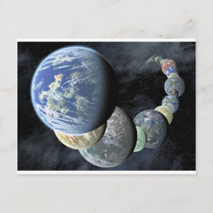 Planets Postcard