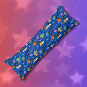 Planets & Rockets Outer Space Pattern Body Cushion
